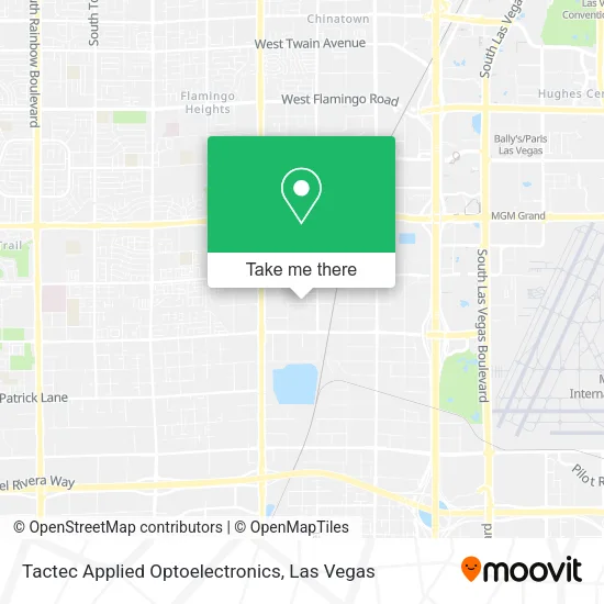 Mapa de Tactec Applied Optoelectronics