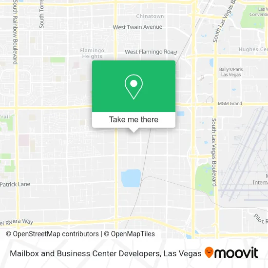 Mapa de Mailbox and Business Center Developers