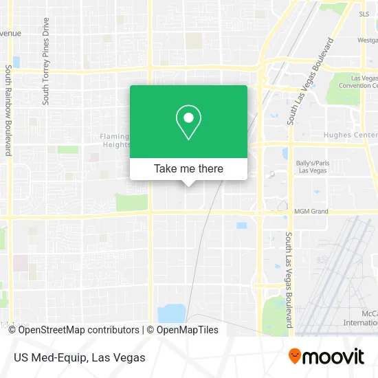 US Med-Equip map
