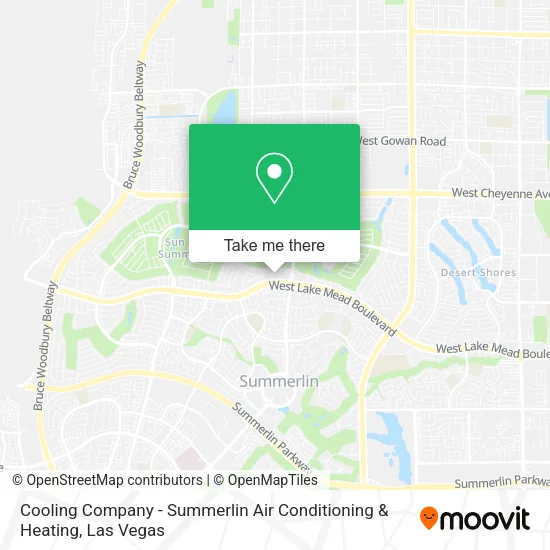 Mapa de Cooling Company - Summerlin Air Conditioning & Heating