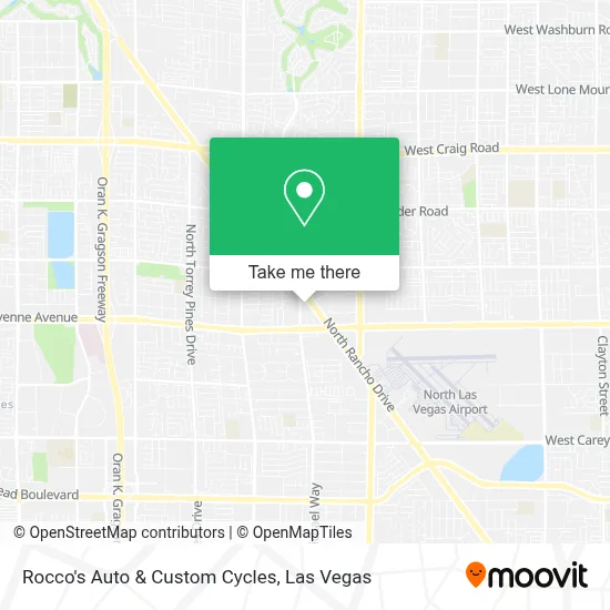 Rocco's Auto & Custom Cycles map