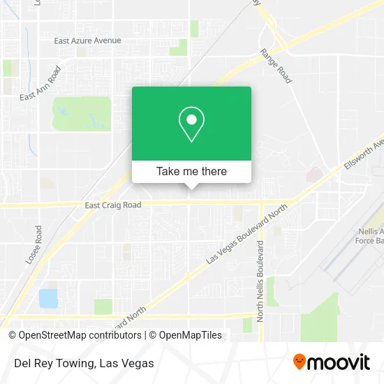 Mapa de Del Rey Towing