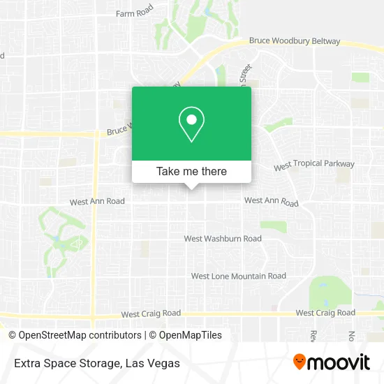 Extra Space Storage map