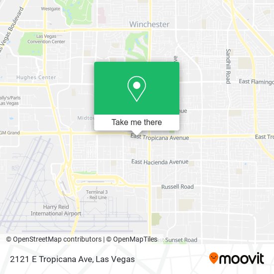 Mapa de 2121 E Tropicana Ave