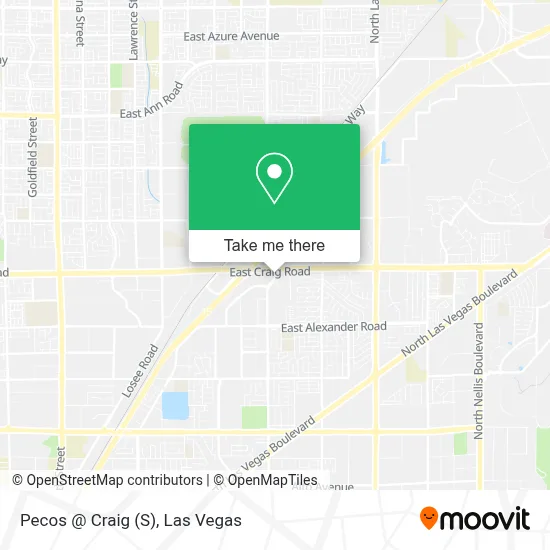 Pecos @ Craig (S) map