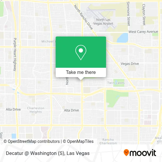 Decatur @ Washington (S) map