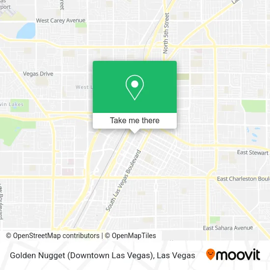 Mapa de Golden Nugget (Downtown Las Vegas)