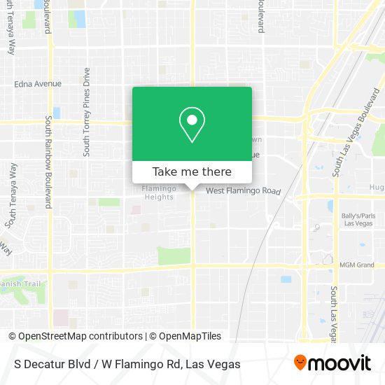 Mapa de S Decatur Blvd / W Flamingo Rd