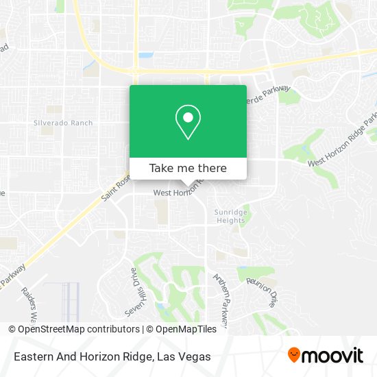 Eastern And Horizon Ridge map