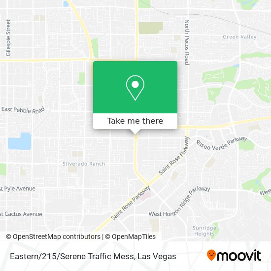 Eastern / 215 / Serene Traffic Mess map