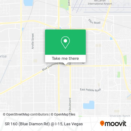 Mapa de SR 160 (Blue Diamon Rd) @ I-15