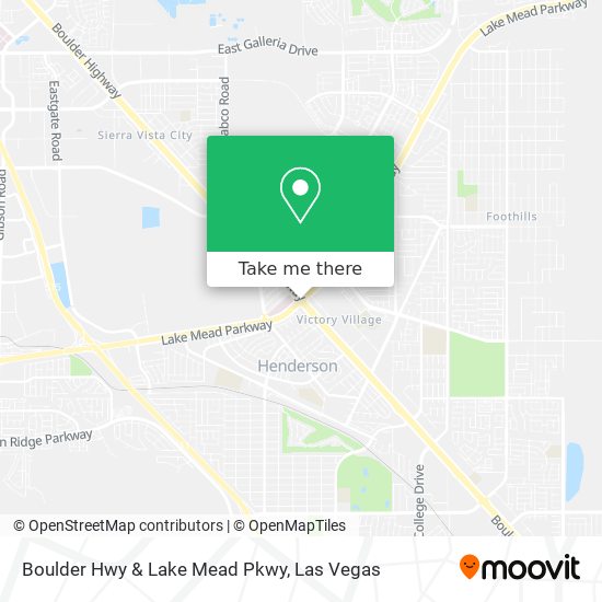 Mapa de Boulder Hwy & Lake Mead Pkwy