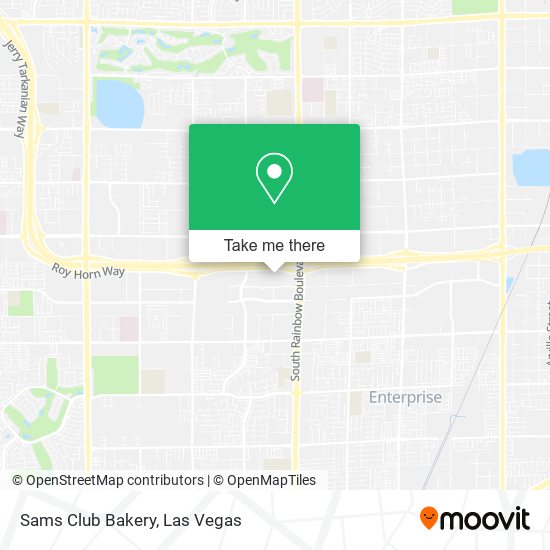 Mapa de Sams Club Bakery