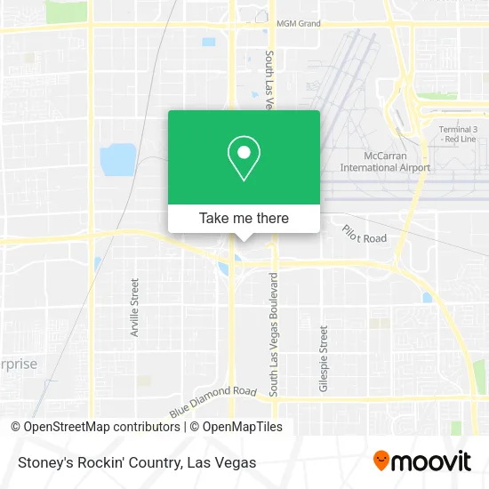 Stoney's Rockin' Country map