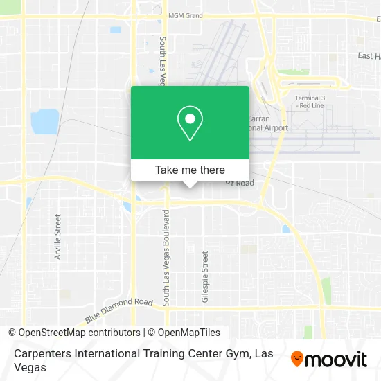 Carpenters International Training Center Gym map
