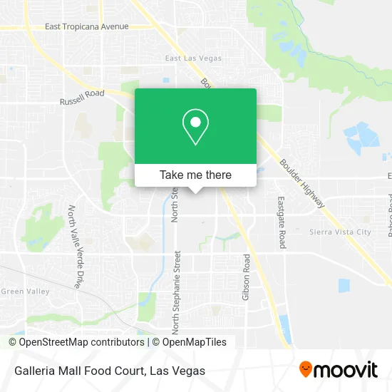 Galleria Mall Food Court map