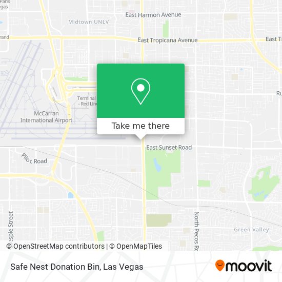 Safe Nest Donation Bin map
