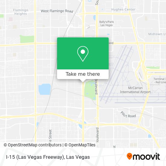 I-15 (Las Vegas Freeway) map