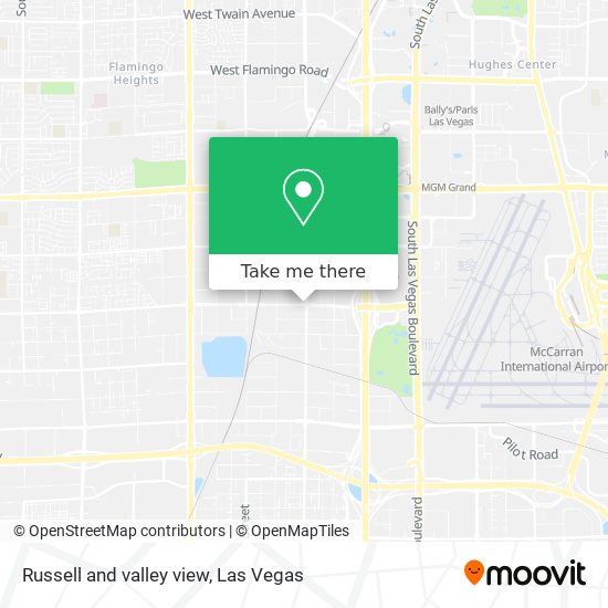 Mapa de Russell and valley view