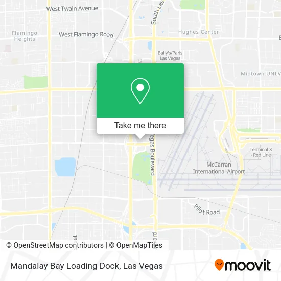 Mapa de Mandalay Bay Loading Dock