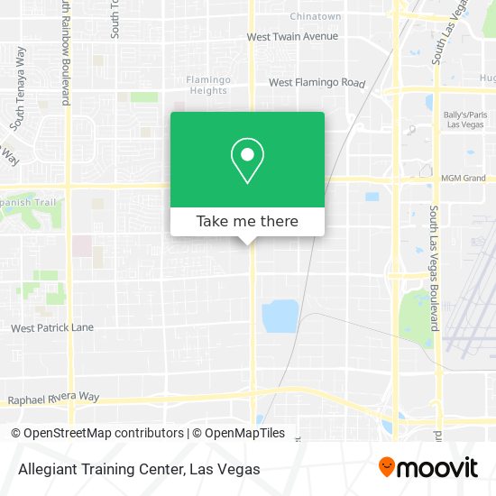Allegiant Training Center map