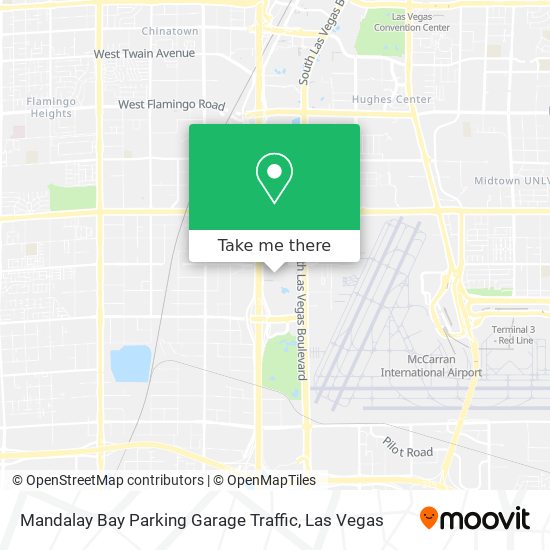 Mandalay Bay Parking Garage Traffic map