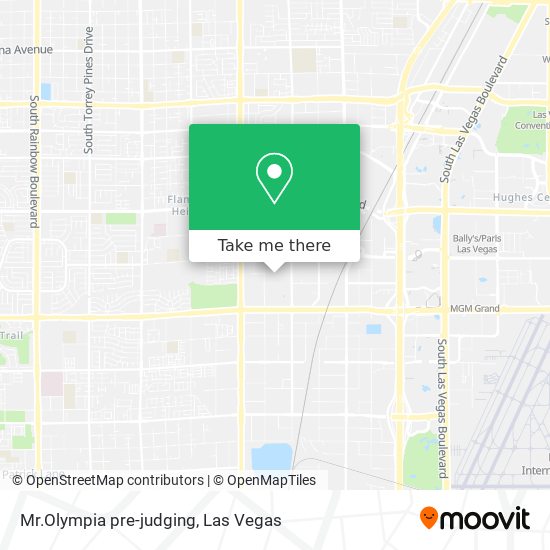 Mr.Olympia pre-judging map