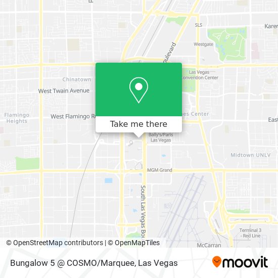 Mapa de Bungalow 5 @ COSMO/Marquee