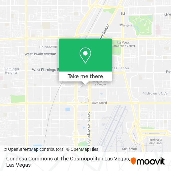 Mapa de Condesa Commons at The Cosmopolitan Las Vegas