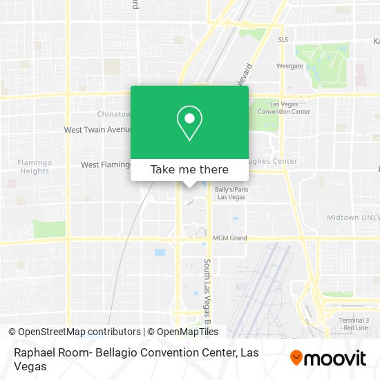 Mapa de Raphael Room- Bellagio Convention Center