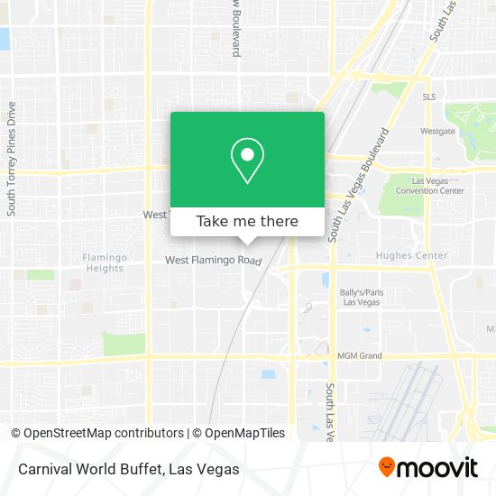 Carnival World Buffet map
