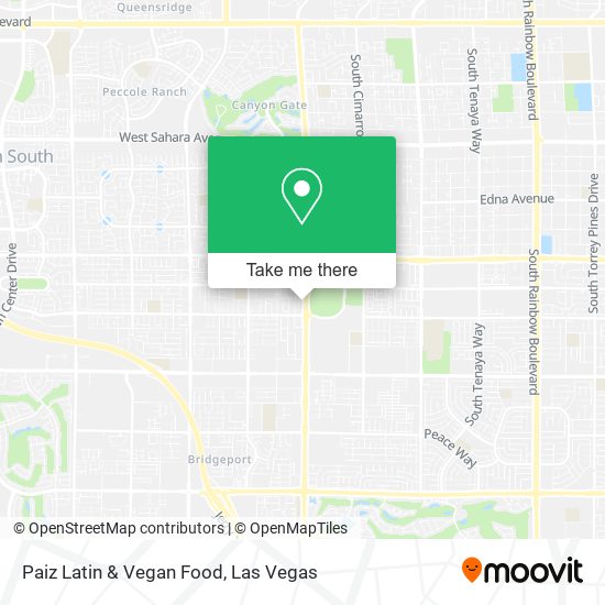 Paiz Latin & Vegan Food map