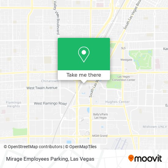 Mapa de Mirage Employees Parking