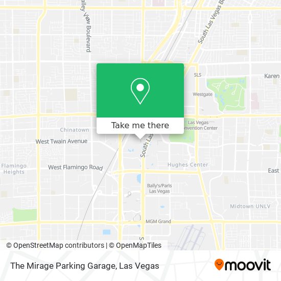 The Mirage Parking Garage map