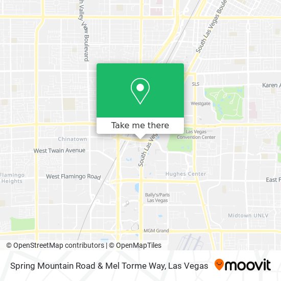 Spring Mountain Road & Mel Torme Way map