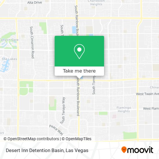 Desert Inn Detention Basin map