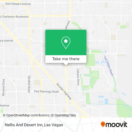 Nellis And Desert Inn map