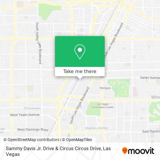 Mapa de Sammy Davis Jr. Drive & Circus Circus Drive