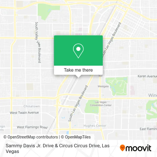 Sammy Davis Jr. Drive & Circus Circus Drive map