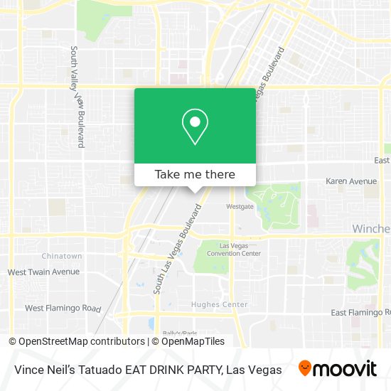 Vince Neil’s Tatuado EAT DRINK PARTY map