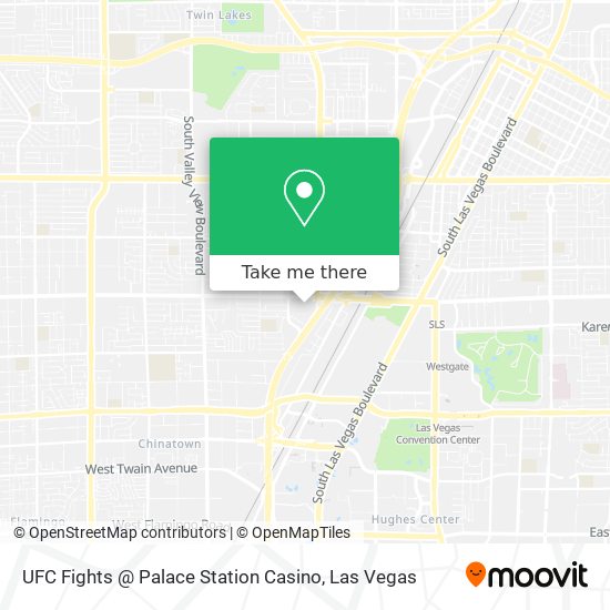 Mapa de UFC Fights @ Palace Station Casino