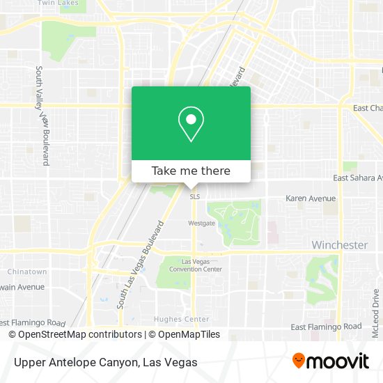Upper Antelope Canyon map