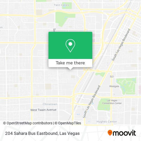 204 Sahara Bus Eastbound map