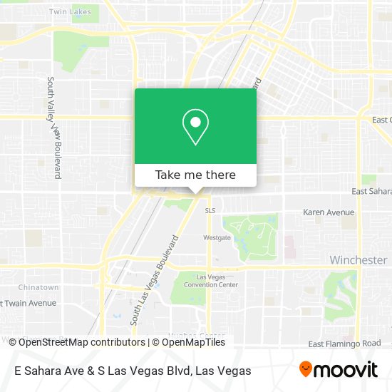 E Sahara Ave & S Las Vegas Blvd map