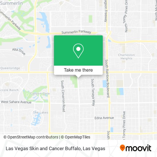 Las Vegas Skin and Cancer Buffalo map