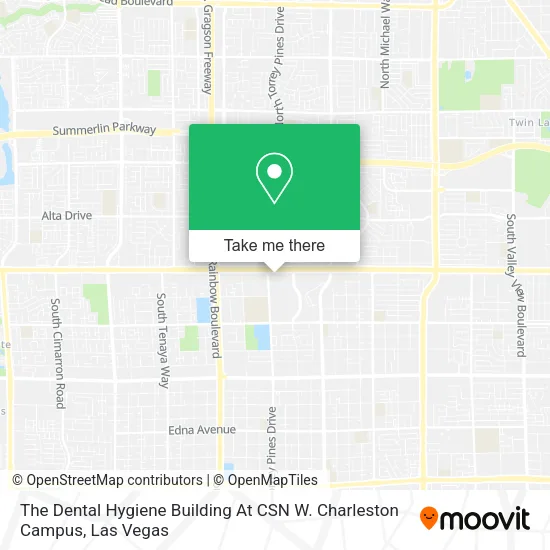 The Dental Hygiene Building At CSN W. Charleston Campus map