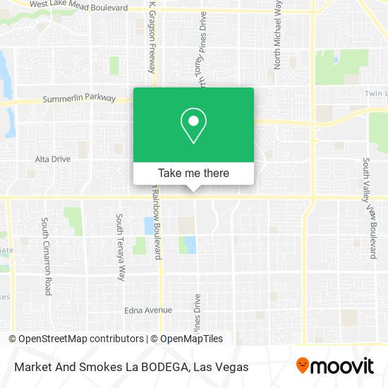 Mapa de Market And Smokes La BODEGA