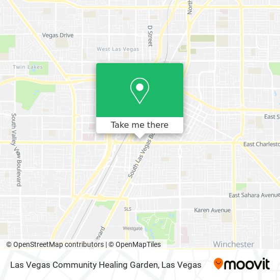 Mapa de Las Vegas Community Healing Garden