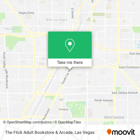 The Flick Adult Bookstore & Arcade map
