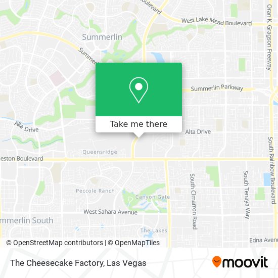 Mapa de The Cheesecake Factory